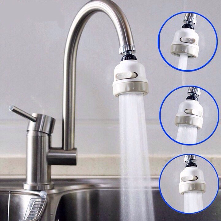 Đầu Vòi Rửa Chén TĂNG ÁP Mạnh 2 Chế Độ Nước RỬA ĐƯỢC MỌI VỊ TRÍ TRONG CHẬU, ĐẦU VÒI QUAY ĐƯỢC