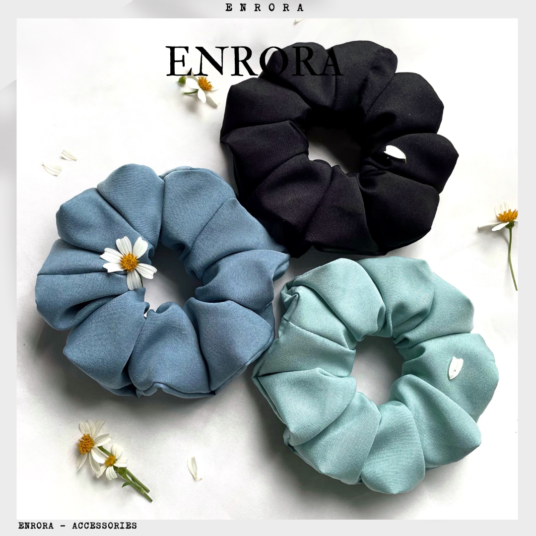 Scrunchies ENRORA Cột Tóc Vải nhiều màu sắc [100% Handmade]