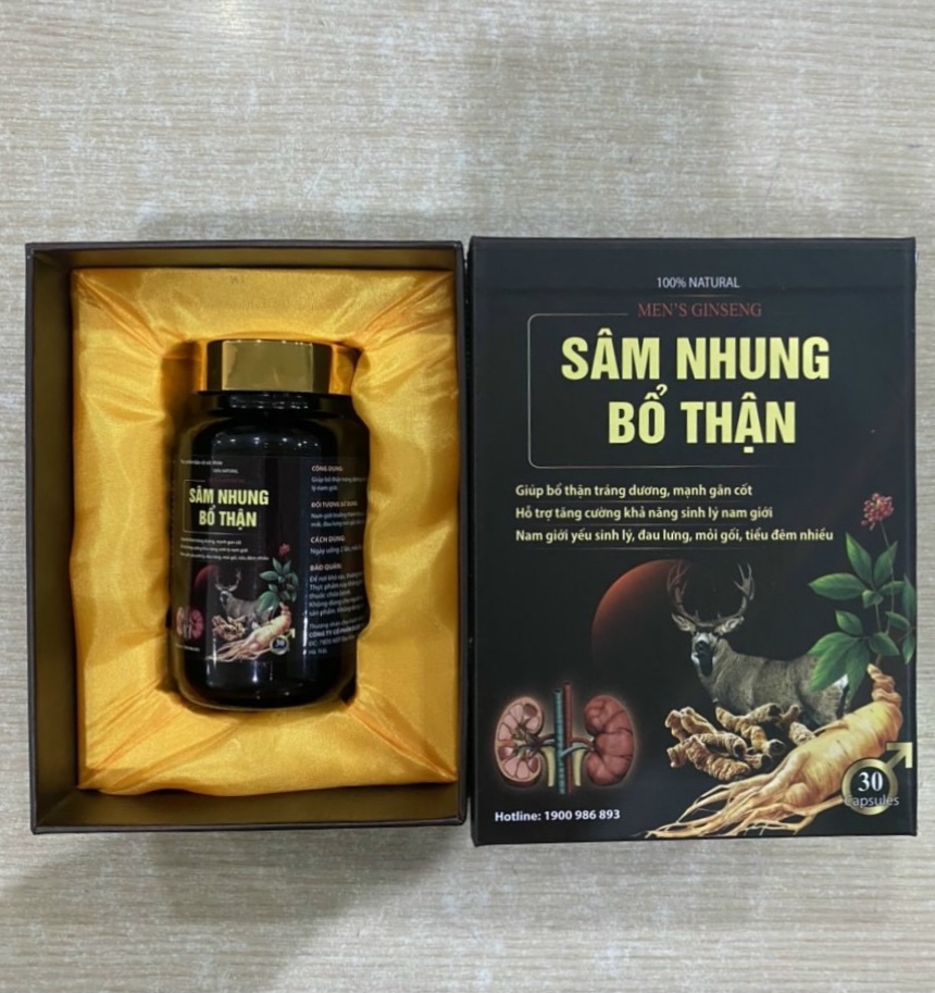 Sâm nhung bổ thận tăng cường khả năng sinh lý nam giới hiệu quả, sản phẩm chất lượng, đảm bảo an toàn sức khỏe người sử dụng, cam kết hàng giống hình