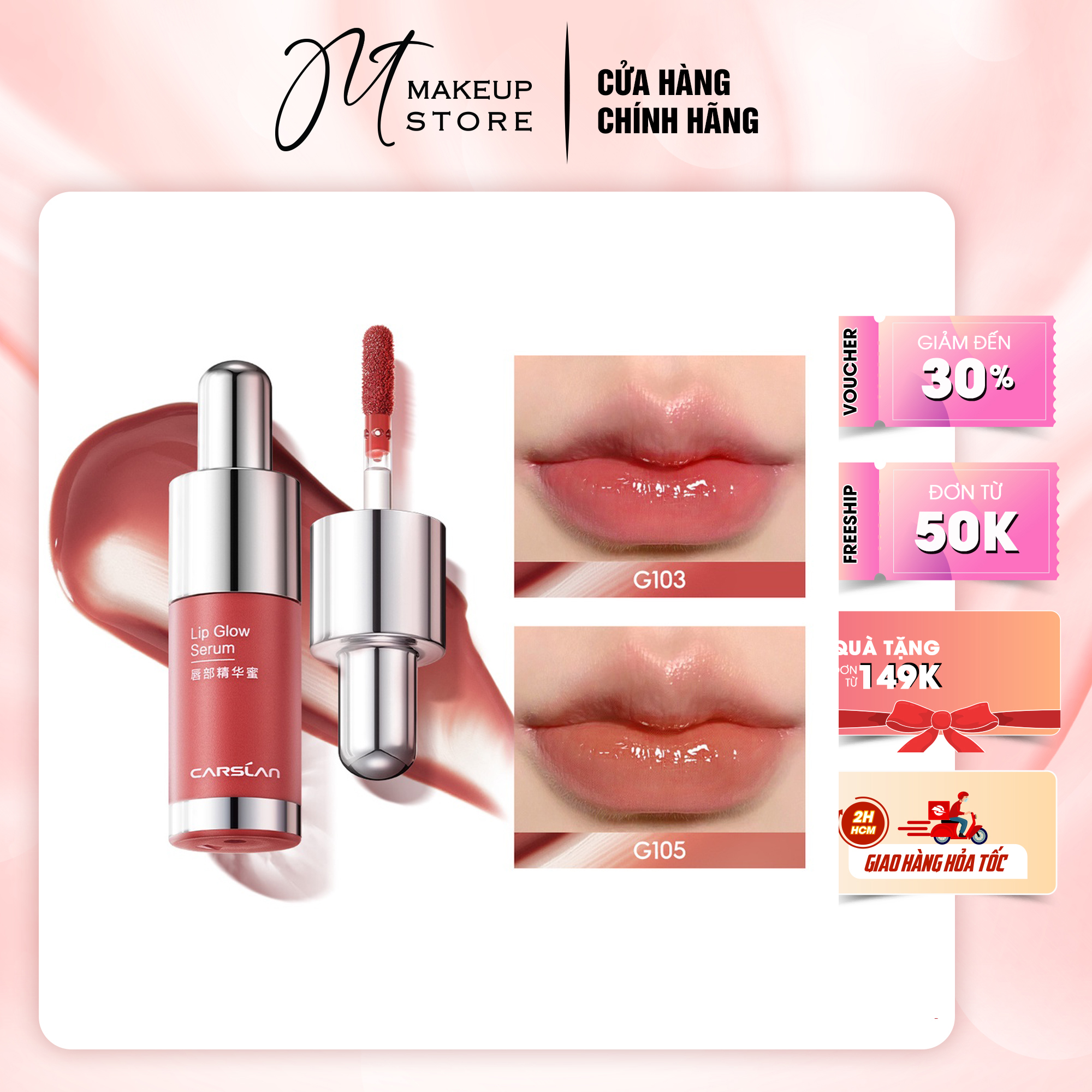 Son dưỡng môi serum Carslan mini 1g cho môi mềm mượt căng bóng giảm nếp nhăn