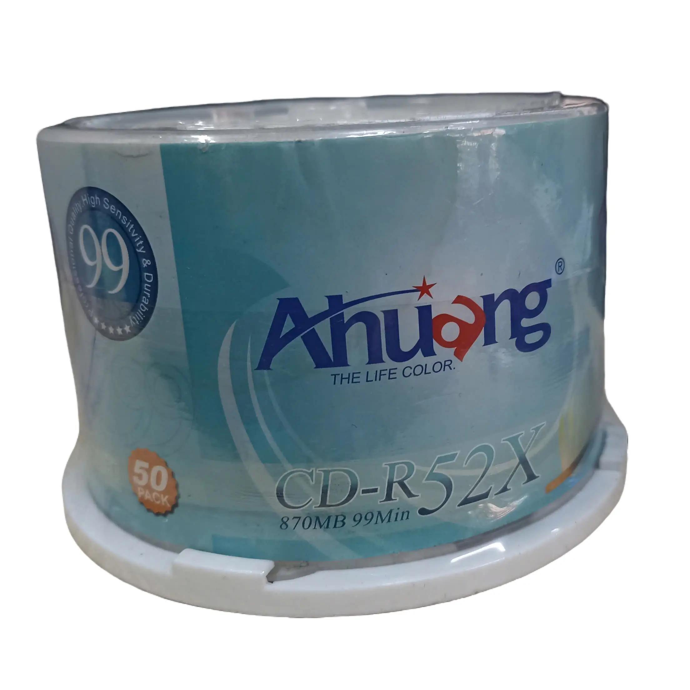 COMBO 2 ĐĨA CD-R AHUANG 52x 870mb 99min Tốc Độ Ghi 52x Dung Lượng 870mb Thời Lượng 99 Phút Phù Hợp Ghi Dữ Liệu