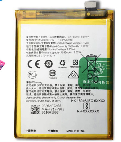 Pin zin blp717 tương thích oppo reno 2 / oppo reno z