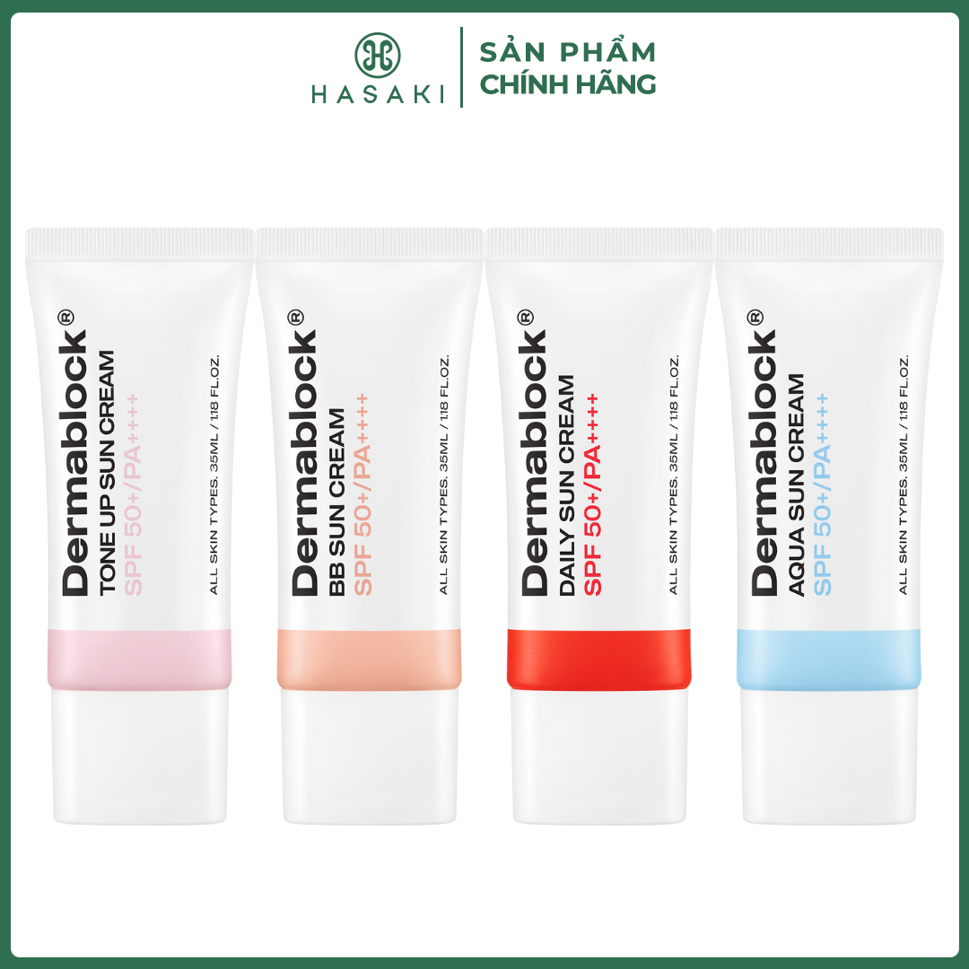 Kem Chống Nắng Dermablock Sun Cream 35ml SPF 50+ PA ++++ Hasaki Sản Phẩm Chính Hãng