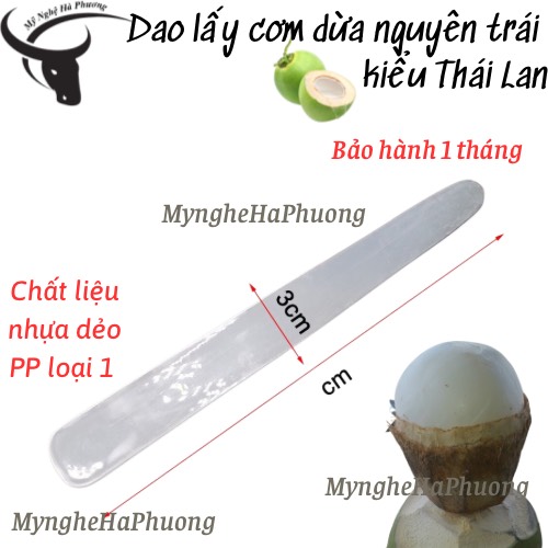 Dao lấy cơm dừa nguyên trái kiểu Thái Lan