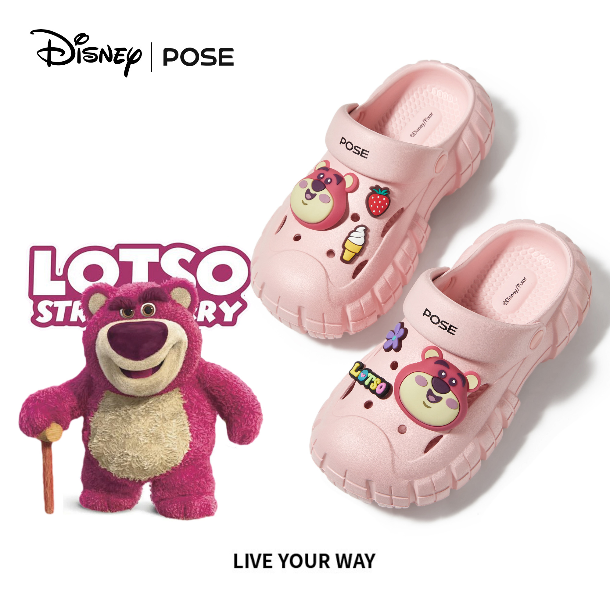 【Coins POSE Pioneer x Disney POSE Pioneer Lotso Buzz&Alien Buzz&Rex INSIDE OUT Đế Bằng DéP lốp thoải mái chống sốc đế dày ngoài trời nam nữ nam nữ giải trí dành cho cặp đôi dễ phối đồ dễ phối đồ dễ thương và đẹp trai nhiều màu 2024 mới về P2244628