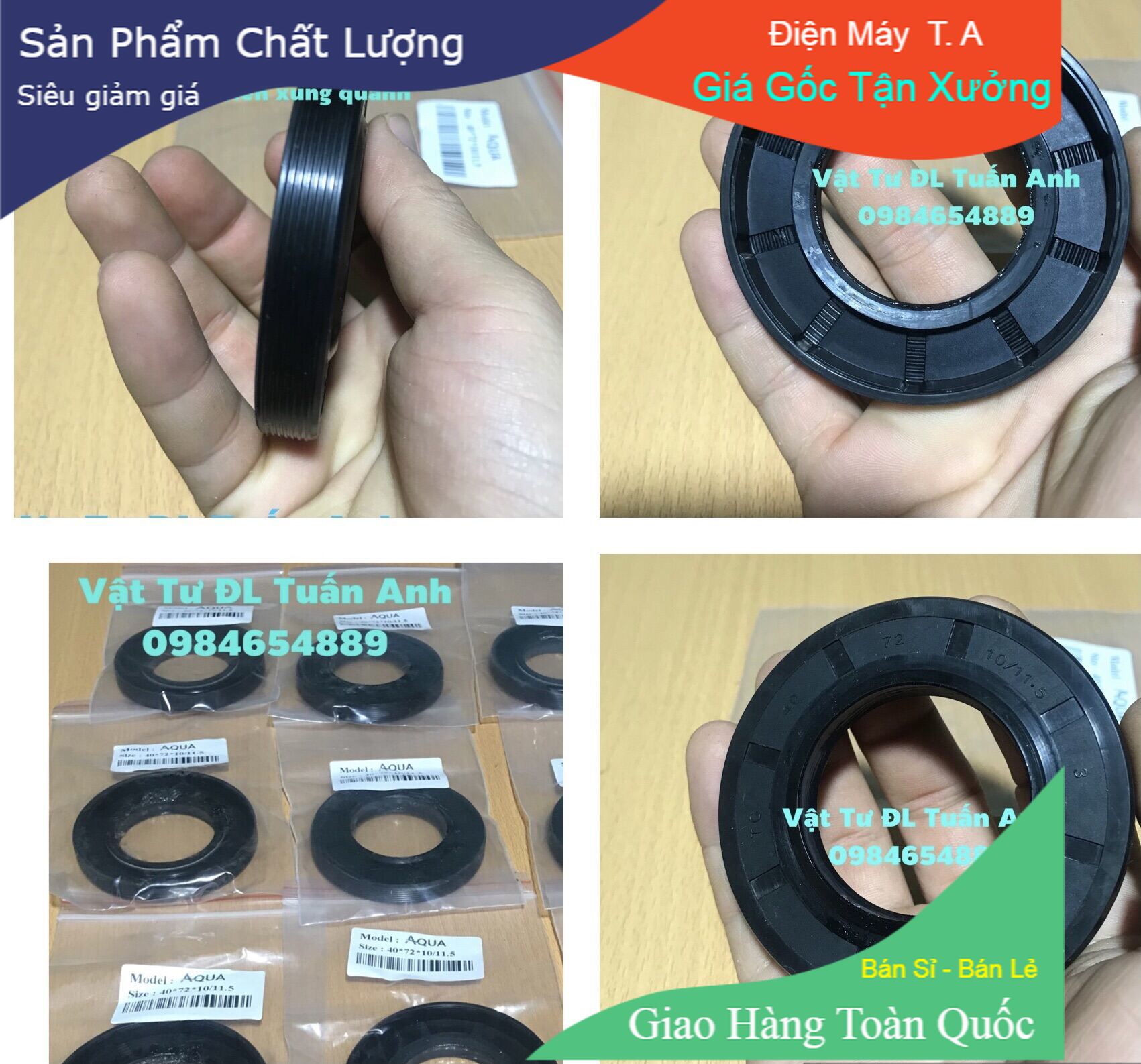 Phớt máy giặt cửa ngang Aqua Chính Hãng