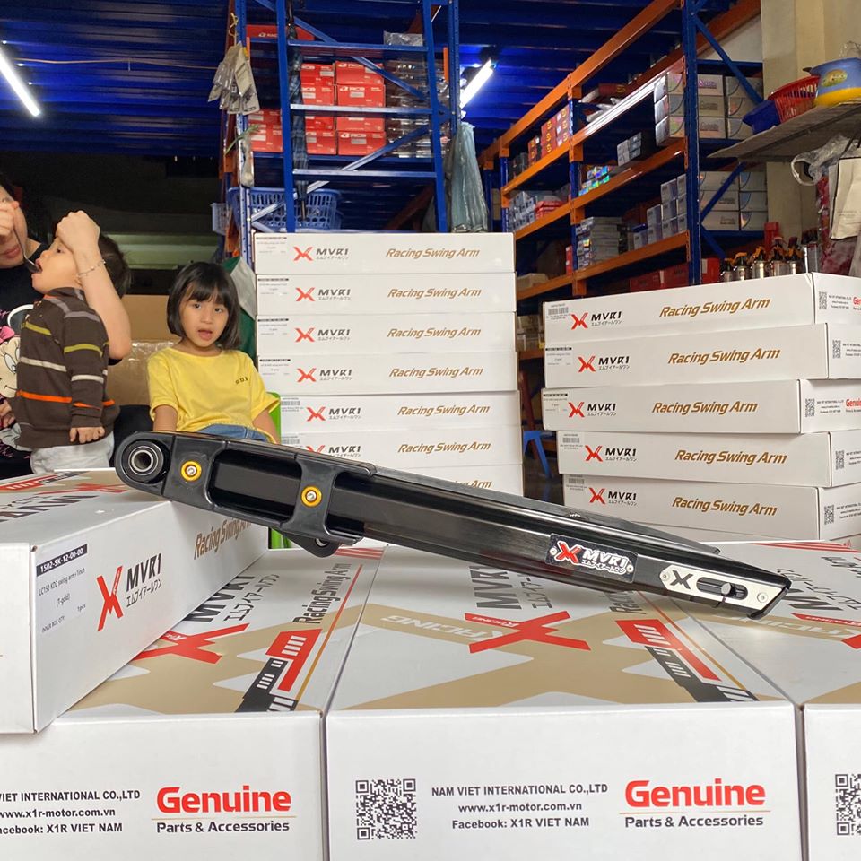 Gắp nhôm Drag Xmvr1 gắn Raider, Satria Black