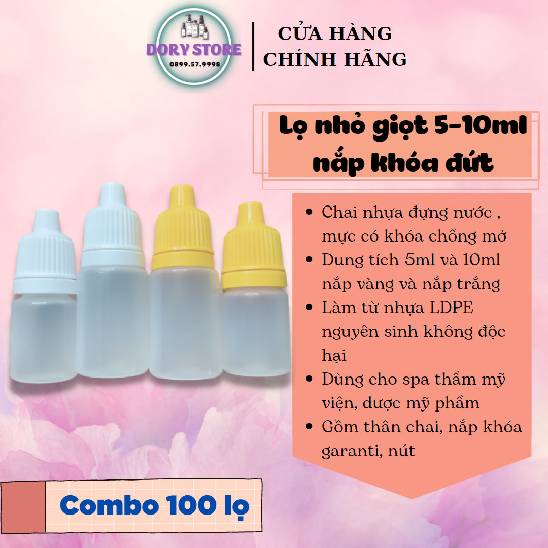 Lọ nhựa nhỏ giọt 10ml nắp có garanti , chai nhựa triết mực xăm, hút mụn mủ máu bầm , chai chiết mỹ phẩm , lọ chiết mỹ phẩm, lọ 10ml , chai 10ml