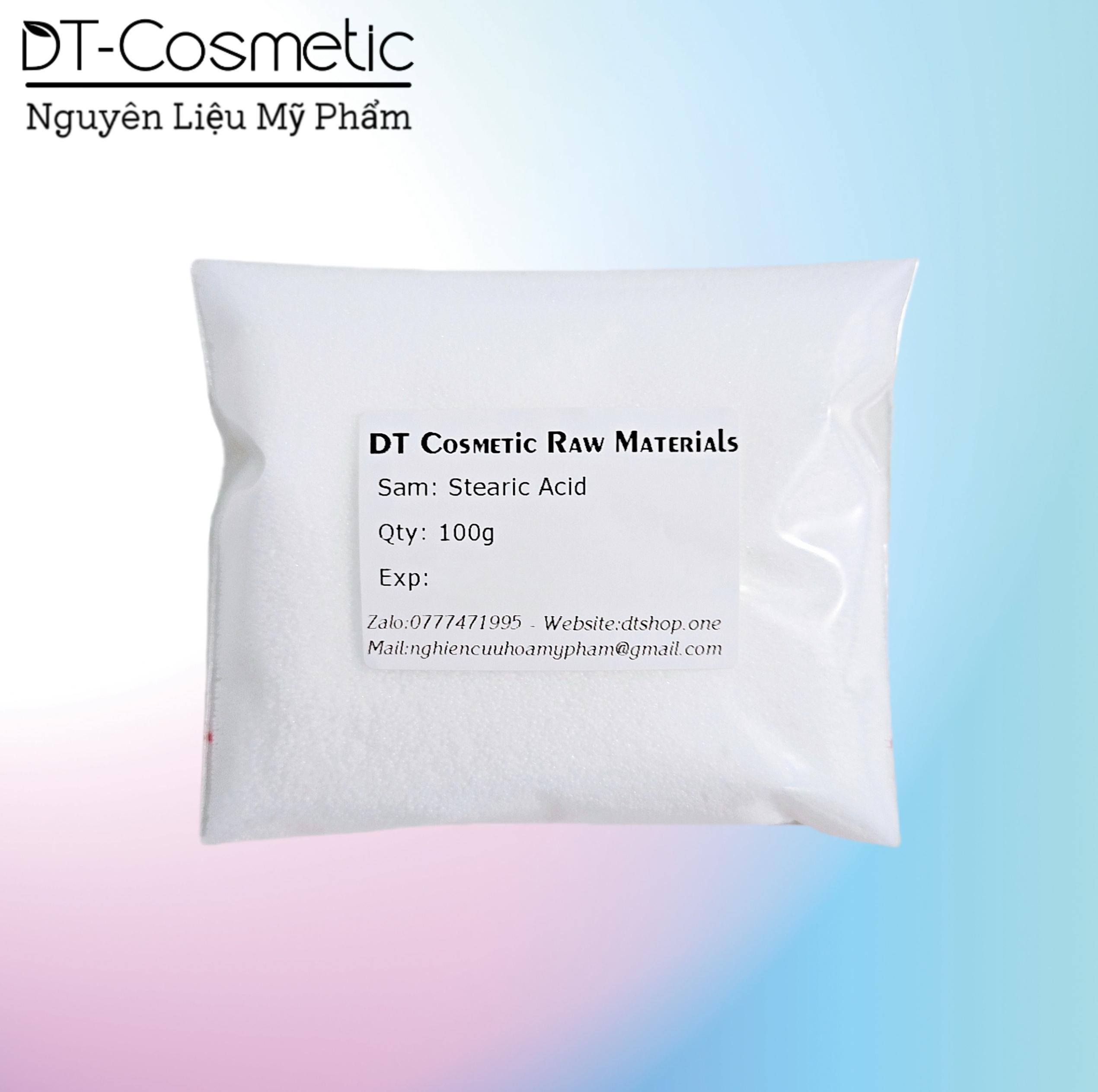 100g/1kg stearic acid - tạo đặc, trợ nhũ - nguyên liệu mỹ phẩm