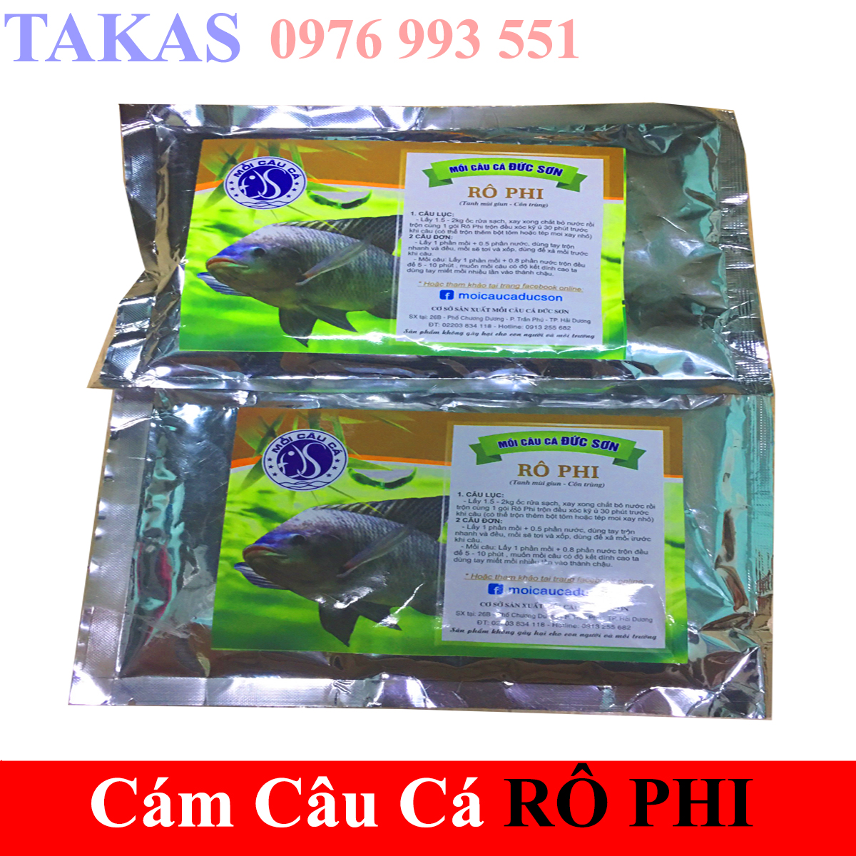 Mồi câu cá ,cám câu câu cá rô phi