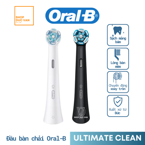 Đầu bàn chải điện oral-b io ultimate clean loại bỏ mảng bám vượt trội lông trải góc nghiêng hoàn hảo