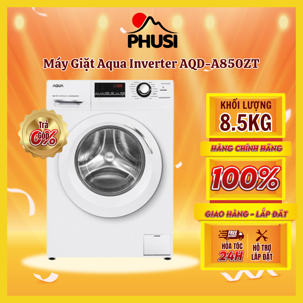 Máy giặt aqua inverter 8.5 kg aqd-a850zt