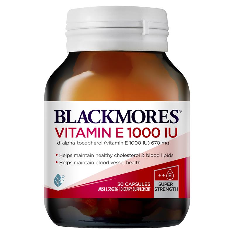 HCMViên uống Blackmore Natural Vitamin E 1000IU 30 viên