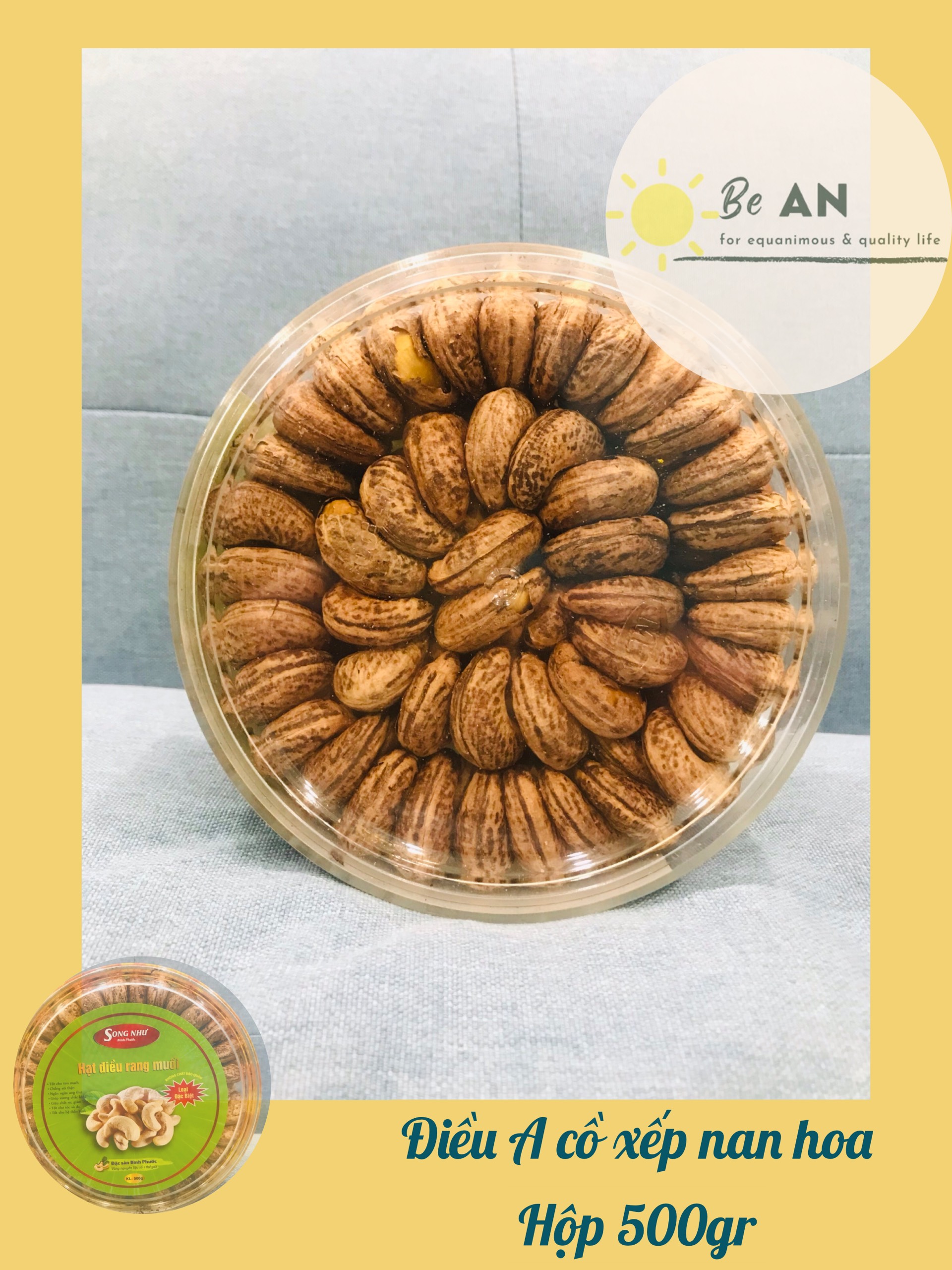 Hạt Điều Rang Muối - Điều Bình Phước loại A hàng xuất khẩu 500gr
