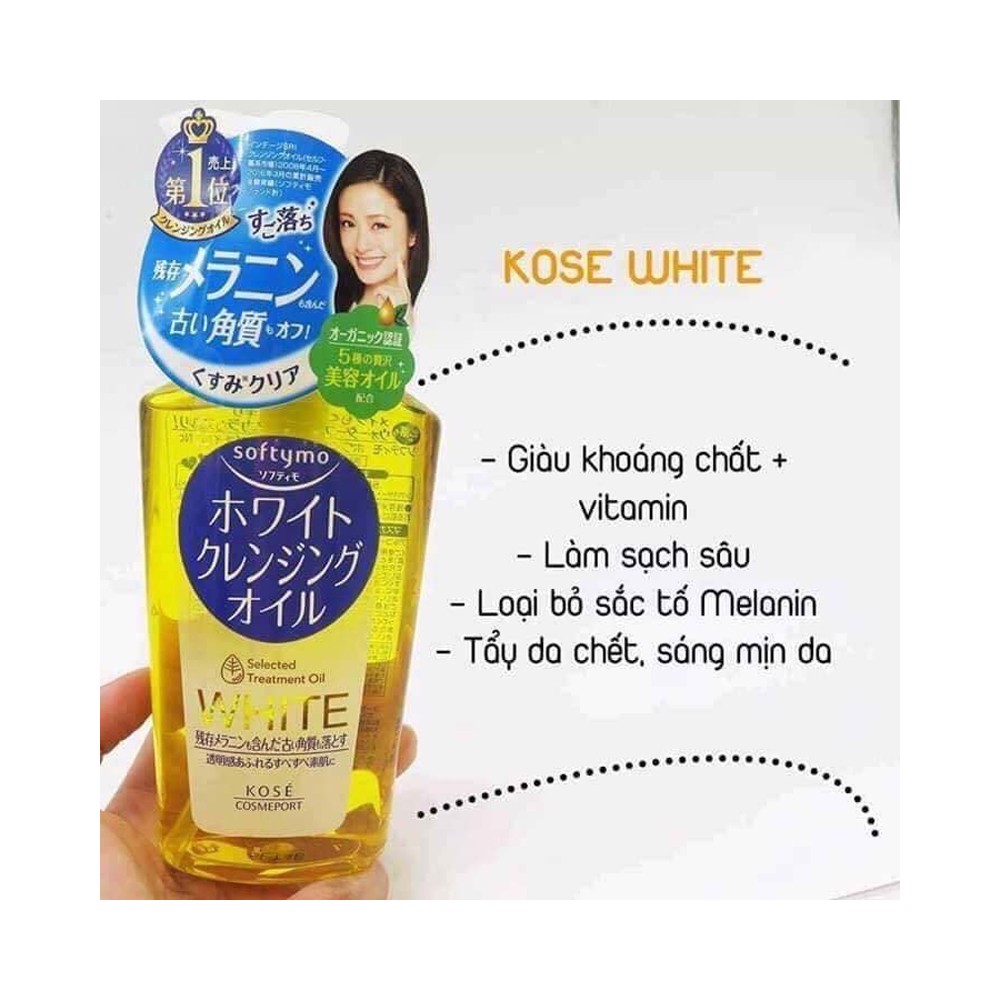 [HCM]DẦU TẨY TRANG DƯỠNG TRẮNG KOSE DEEPLY WHITE