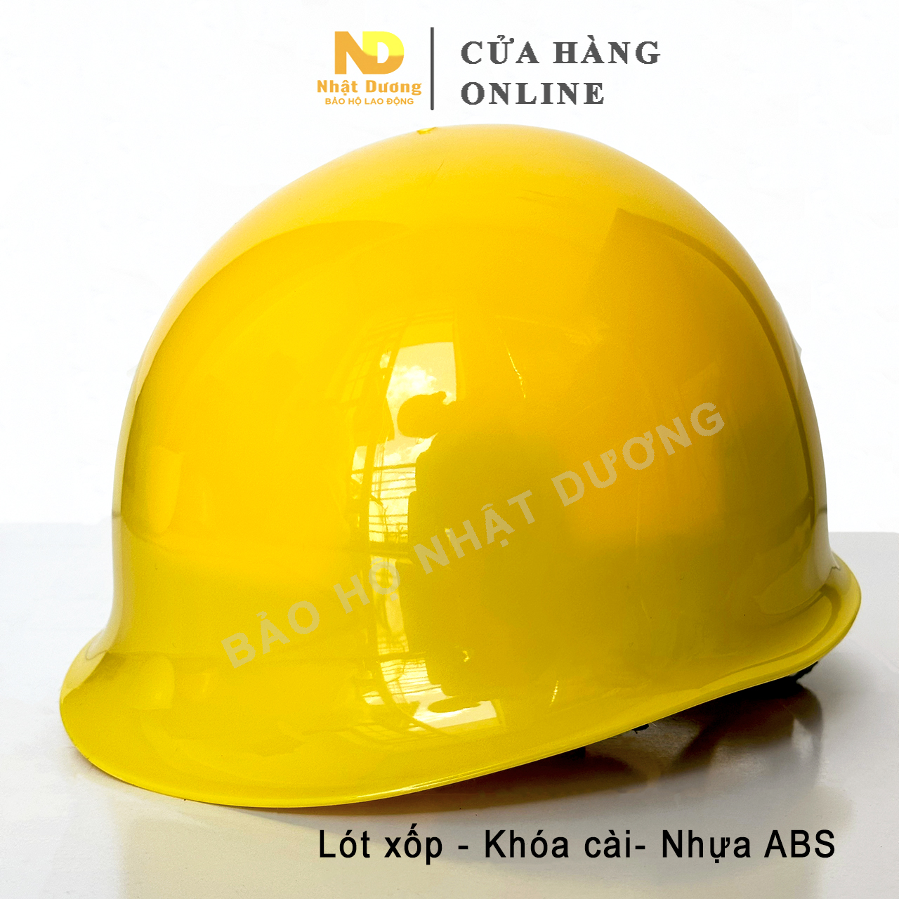 Mũ bảo hộ lao động kiểu nhật HPN01, Nón bảo hộ lao động có xốp màu vàng, Nón công trình, Nón kỹ sư