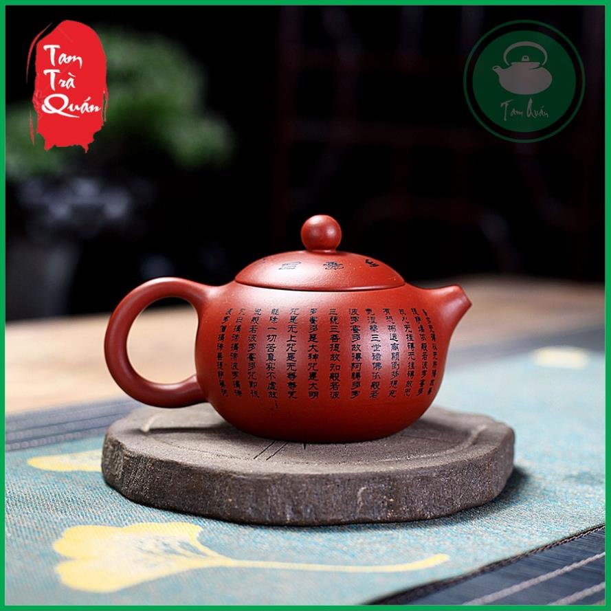 Ấm tử sa Nghi Hưng tây thi bát nhã tâm kinh 150 ml