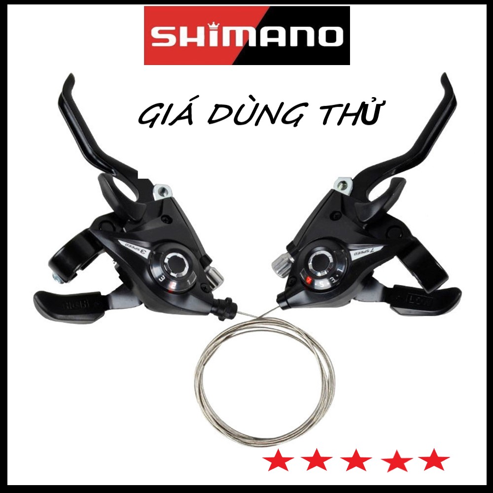 Tay đề tay phanh xe đạp Shimano bấm 3x7 Speed, 4x8 Speed