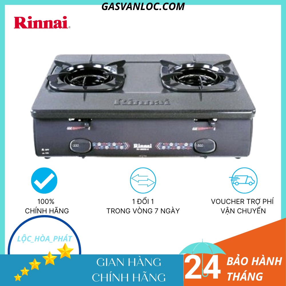 Bếp ga đôi rinnai rv-5600g-i - đánh lửa ic - ngắt ga tự động - hàng chính hãng