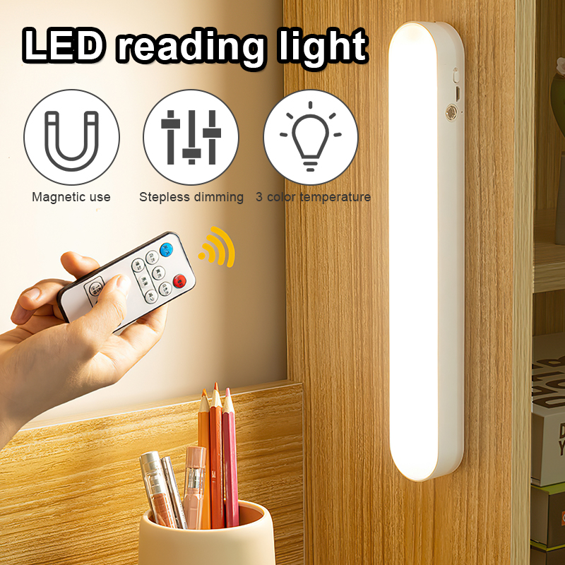 Đèn học dán tường Đèn LED Cảm Ứng Chạm Đèn bàn học đọc sách tích điện bảo vệ mắt cảm ứng 3 chế độ ánh sáng biến thiên