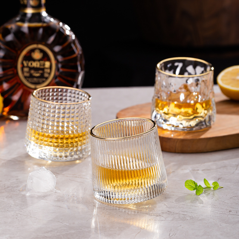 Bộ 6 Ly thủy tinh uống nước cao cấp 340ml, cốc thủy tinh pha lê uống bia, cốc uống whisky, Ly uống rượu vang sâm panh, Ly cốc uống nước, wine glass