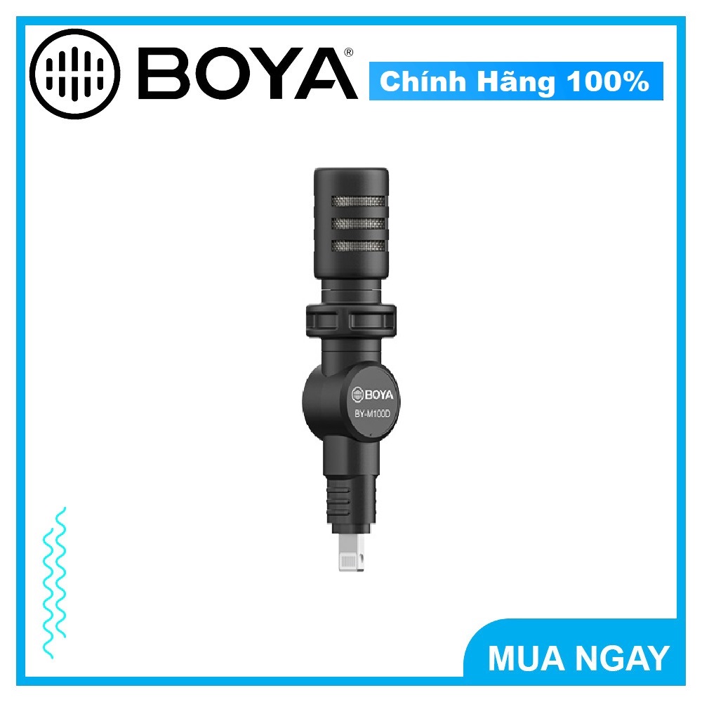 Mic thu âm cổng lightning dành cho iphone/ipad/ipod - boya by-m100d