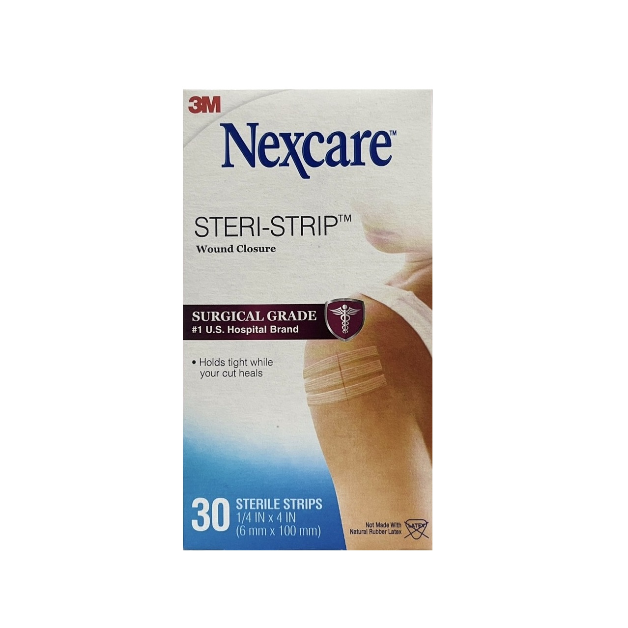 Băng y tế thay chỉ khâu da nexcare 3m h1546, 6mm x 100mm, hộp 30 miếng, sản xuất tại mỹ