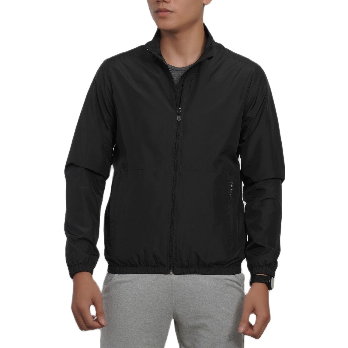 Áo Jacket Woven nam Aristino AJK001W7 màu đen 01