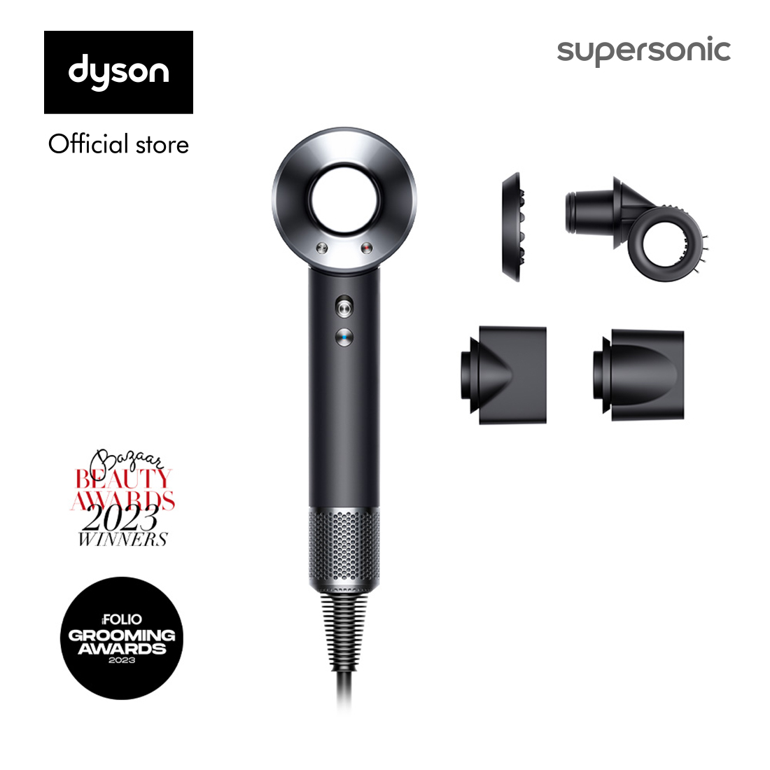 Máy sấy tóc Dyson Supersonic TM HD15 (Đen/Xám)