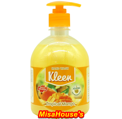 Nước rửa tay kleen hương xoài chai 500ml