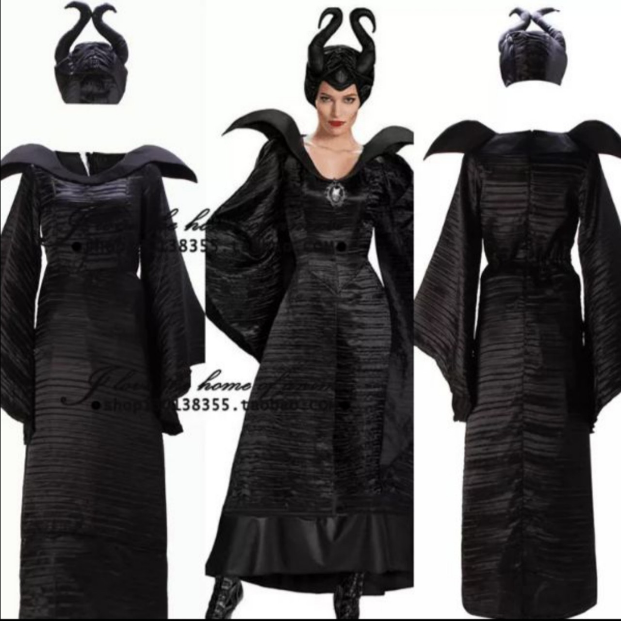 CÓ SẴN) Trang Phục Tiên Hắc Ám MALEFICENT Bộ Đồ Hoá Trang