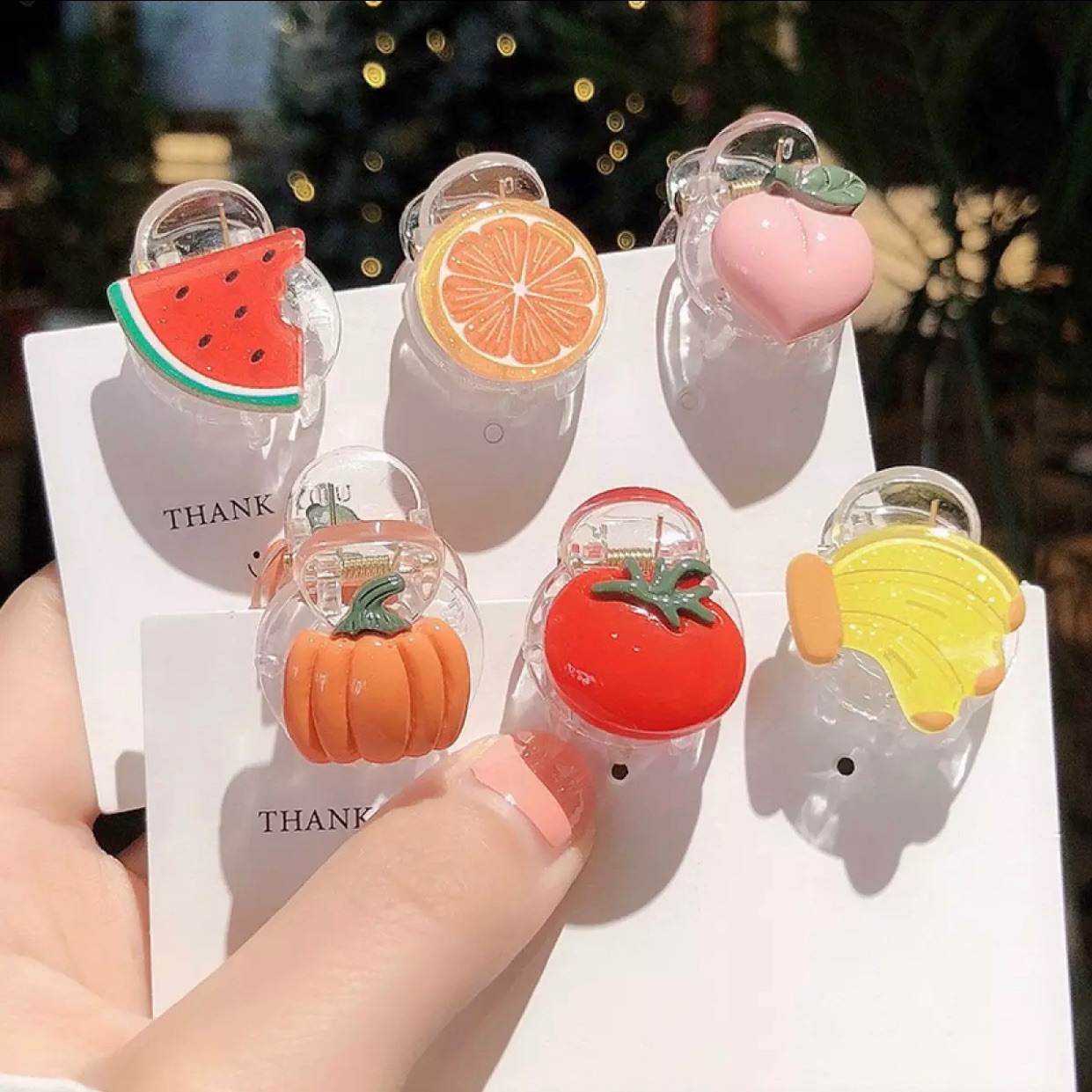 Kẹp Càng Cua Họa Tiết Trái Cây Cho Bé 🍒🍒