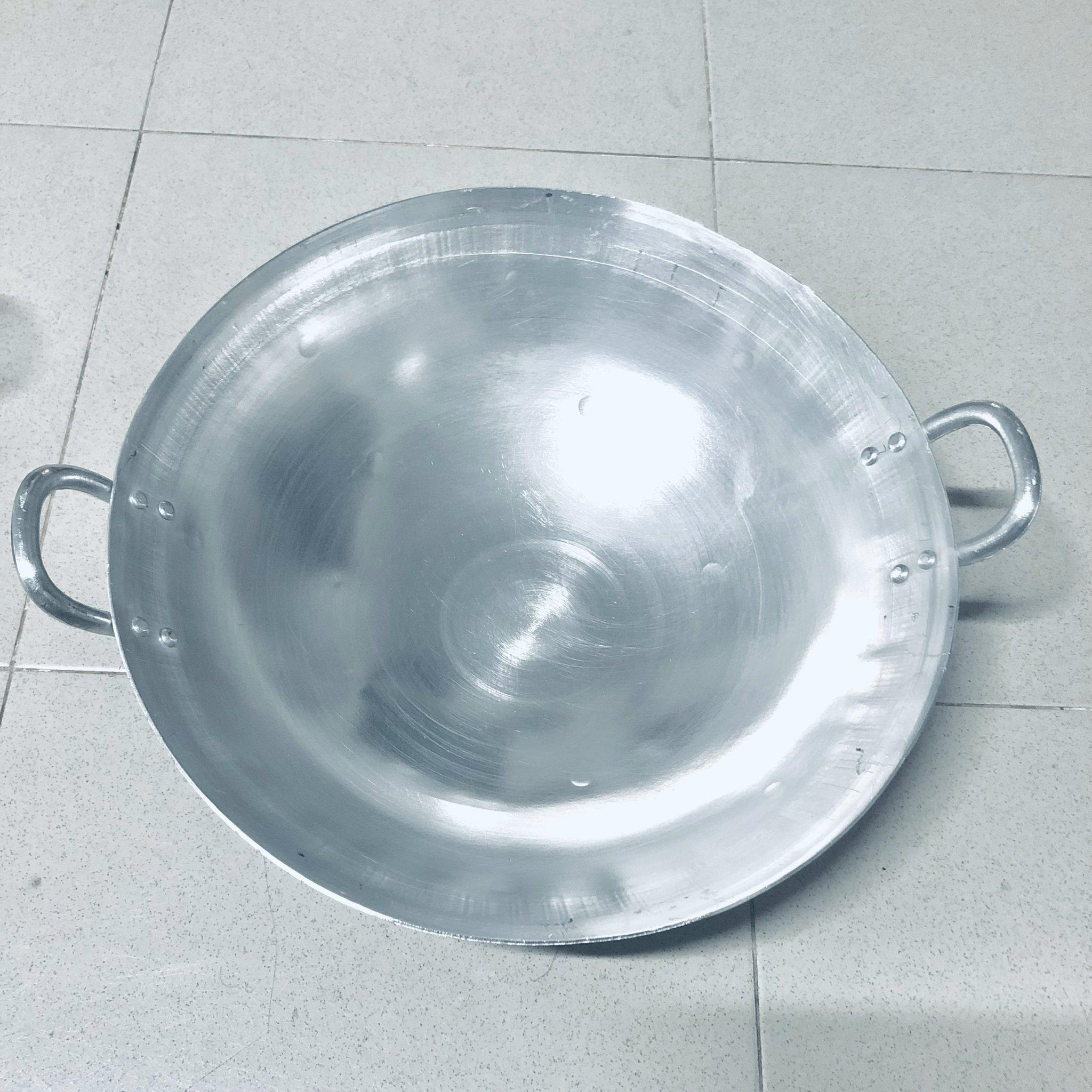 Chảo nhôm công nghiệp sâu lòng dầy dặn Size 32cm , 35cm , 40cm