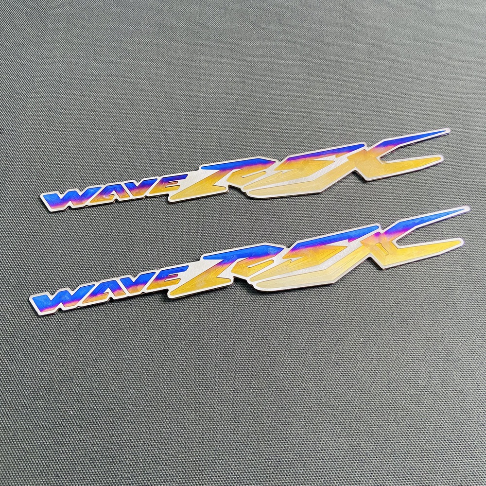 [HCM]Tem NHÔM Titan cho xe Wave RSX (1 cặp) kèm keo dán