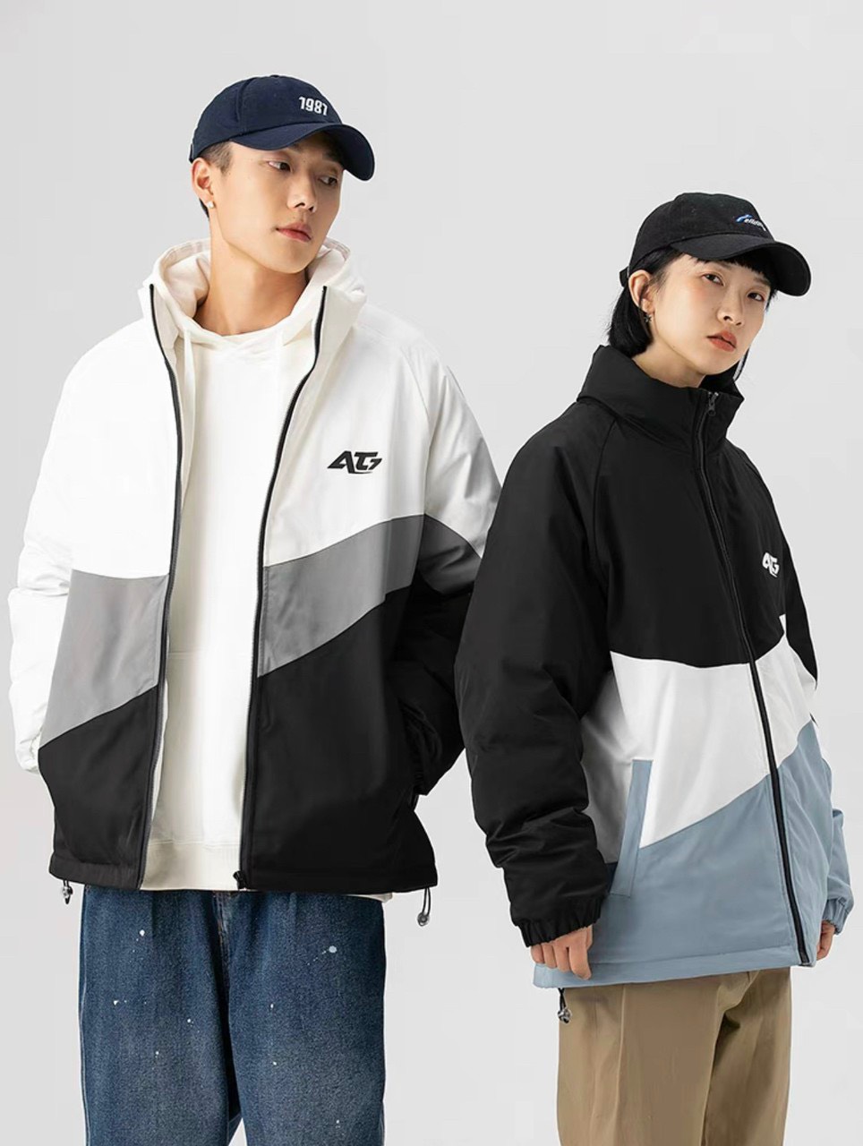 Áo khoác dù nam nữ form rộng cổ đứng chất liệu dù gió 2 lớp cao cấp đang hót hiện nay _ DOMEN AK 64