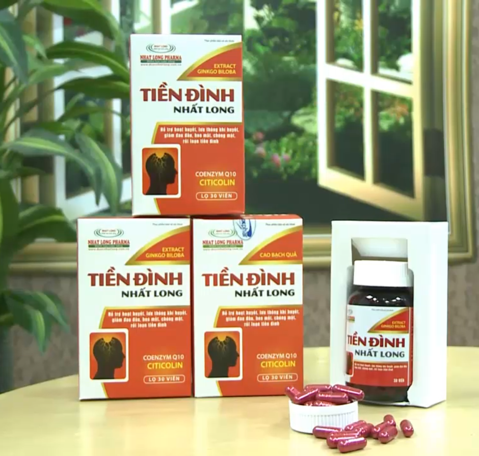 Tiền đình Nhất Long hỗ trợ hoạt huyết, giảm đau đầu, hoa mắt, chóng mặt lọ 30 viên