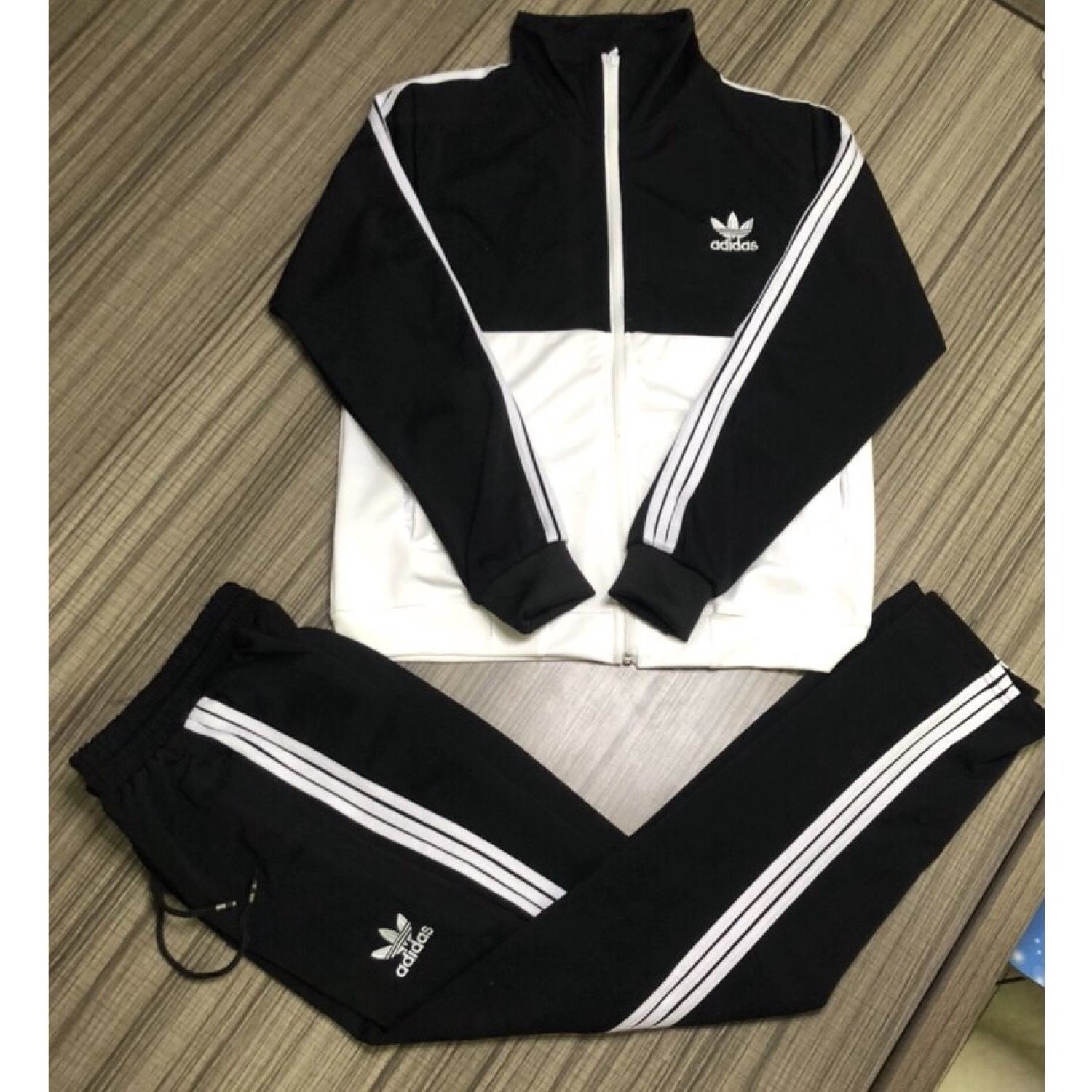 Bộ đồ nam cao cấp Adidas kéo khóa thể thao chất nỉ umi xịn ,bộ nỉ thu đông - BD02