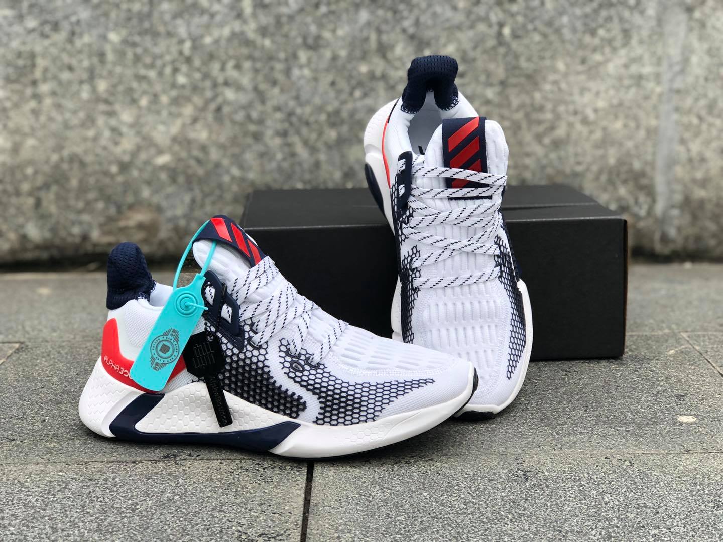 Giày thể thao nam adidas alphabounce 2020 - trắng đỏ ab20-- sneaker 2020 - giày thể thao chuyên chạy bộ tập thể thao - đi chơi - đi làm