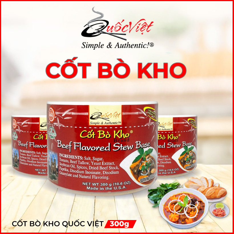 Gia vị nấu Bò Kho Cốt Quốc Việt cô đặc Nhập Khẩu USA (300g)