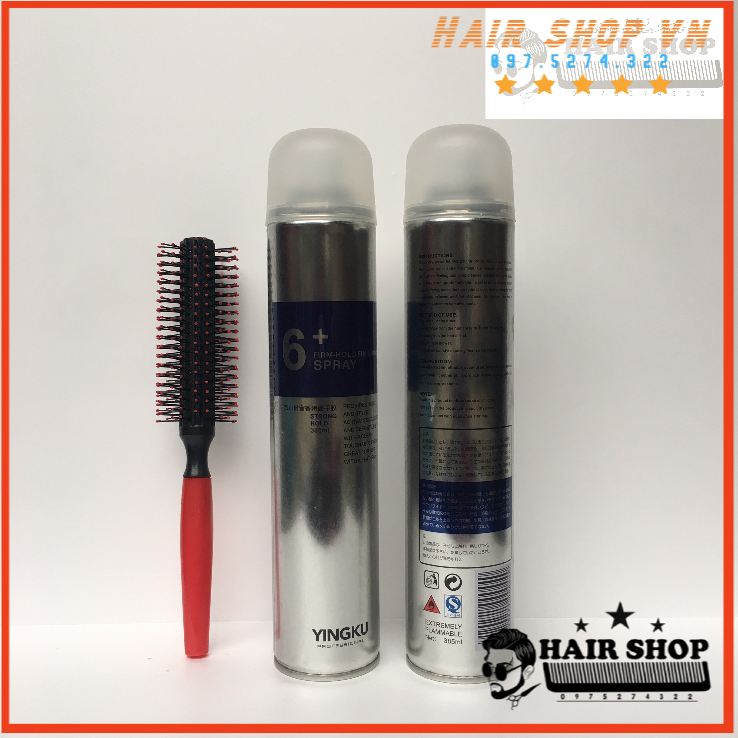 Gôm xịt tóc spray 6+