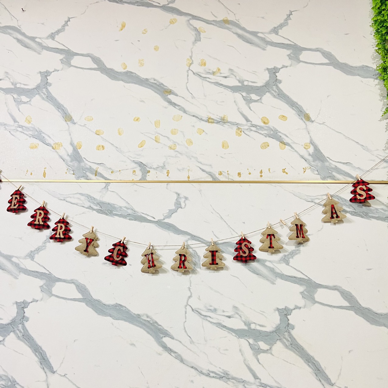 Dây treo chữ Merry Christmas vải đẹp Kho Nguyên Liệu Pha Chế