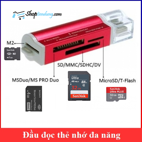 Đầu đọc thẻ nhớ đa năng SDHC/ microSD / Memory stick
