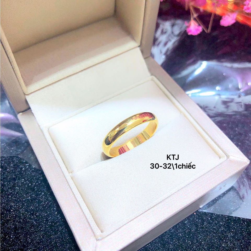 Nhẫn trơn vàng tây cao cấp MS32