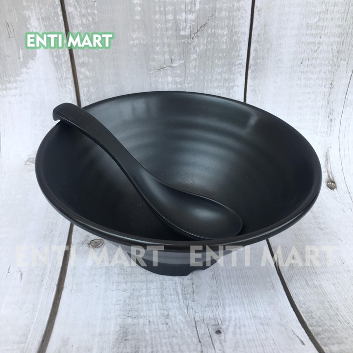 10 Muỗng Nhựa Melamine, Thìa Nhựa Melamine Đen, Nâu