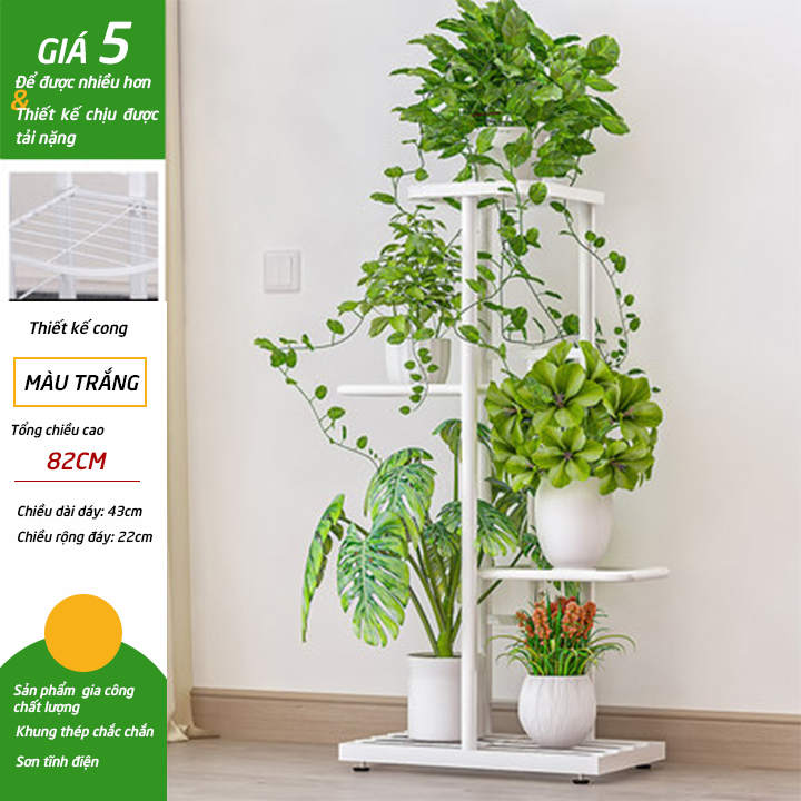 Giá sắt để cây cảnh , giá để chậu hoa trong nhà, ban công trang trí sang trọng