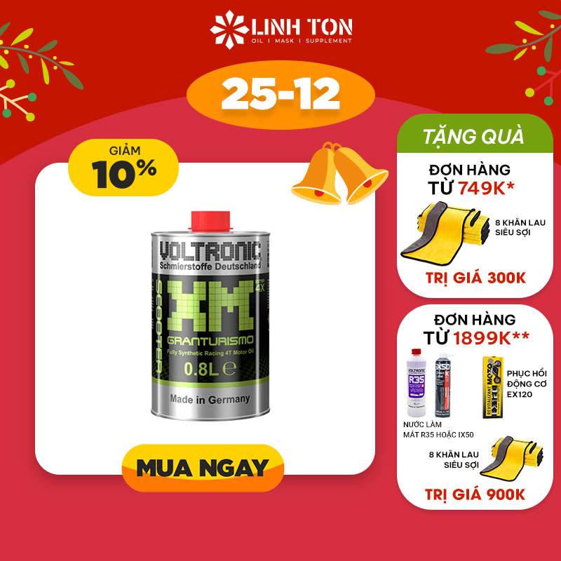 [HCM]Nhớt biến thiên cao cấp tay ga VOLTRONIC XM Scooter Granturismo 4T 800mL