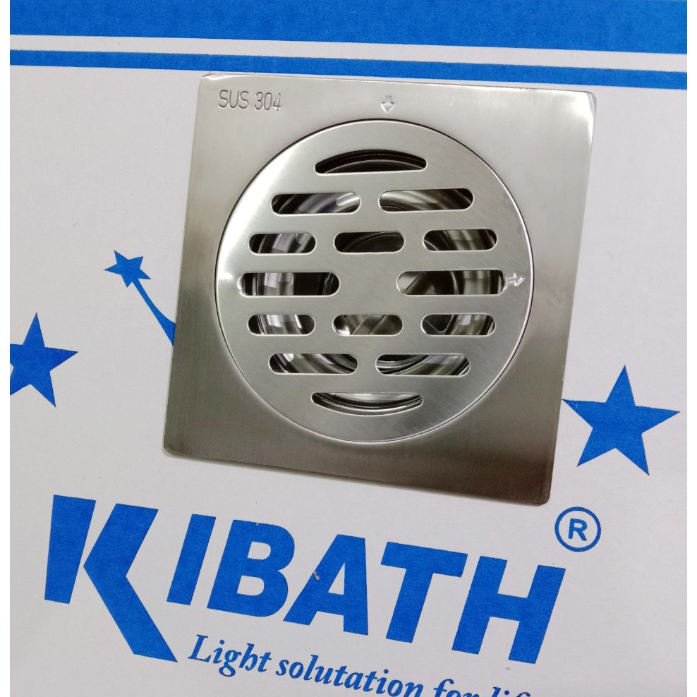 Phễu thoát sàn kibath chống mùi hôi và côn trùng inox304, kb-513