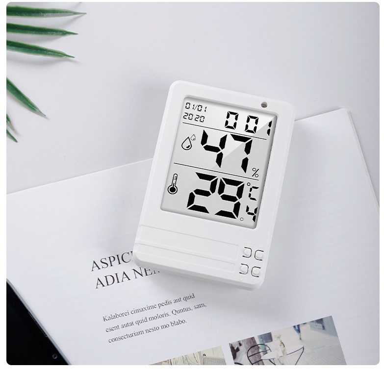 Nhiệt ẩm kế điện tử có đèn xem ban đêm