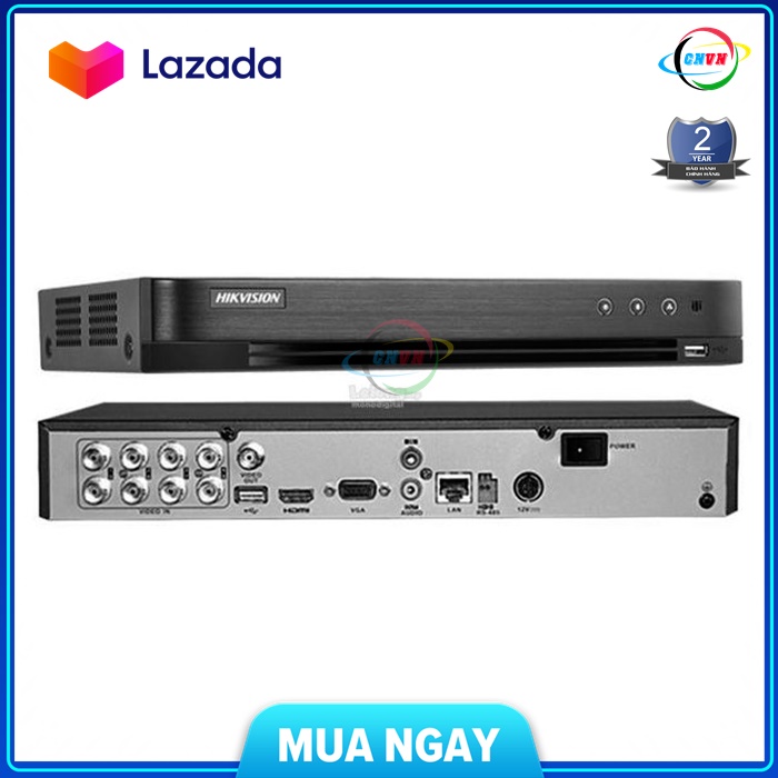 Đầu ghi hình hd-tvi dvr 8 kênh hikvision ds-7208hqhi-k1 - công nghệ việt nam