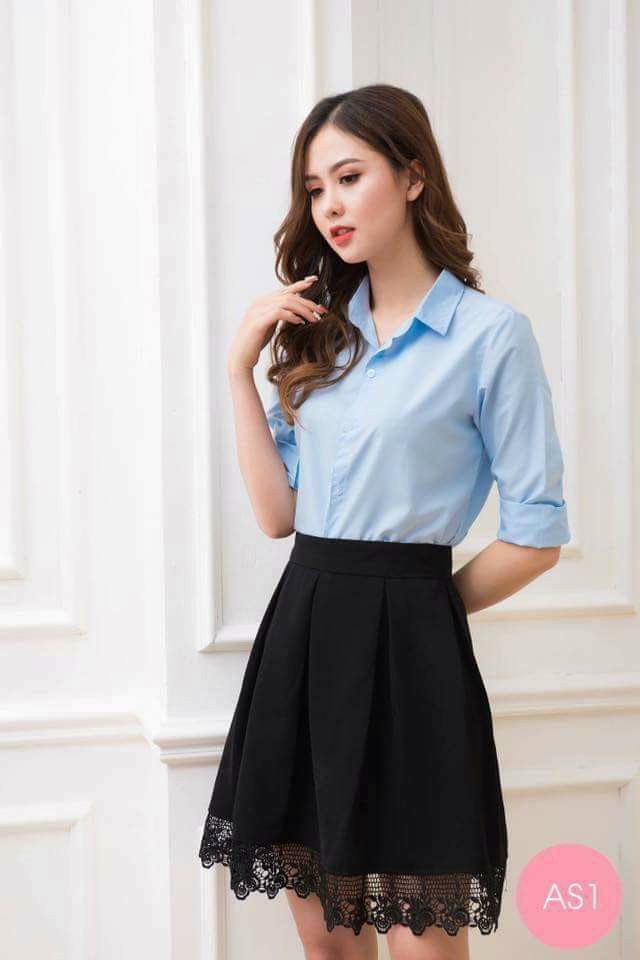 [Hoàn Tiền 15%] Áo sơ mi nữ dài tay, thiết kế thời trang công sở, chất liệu dày dặn, màu săc trẻ trung năng động